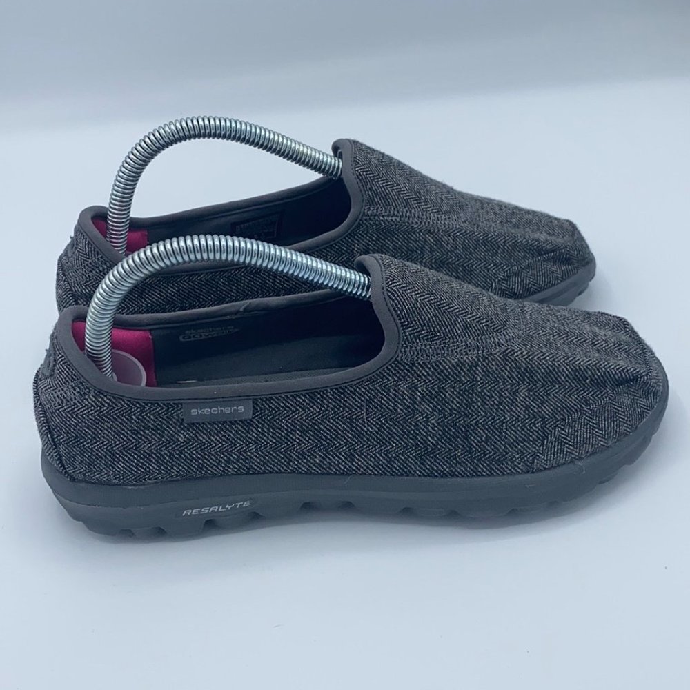 Skechers Go Walk Memory Form Fit Gray Slip On Sho… - image 1